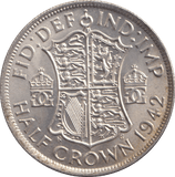 1942 HALFCROWN ( UNC ) - WORLD COINS - Cambridgeshire Coins