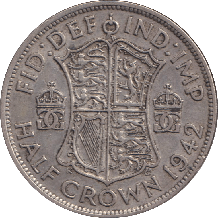 1942 HALFCROWN ( VF ) - HALFCROWN - Cambridgeshire Coins