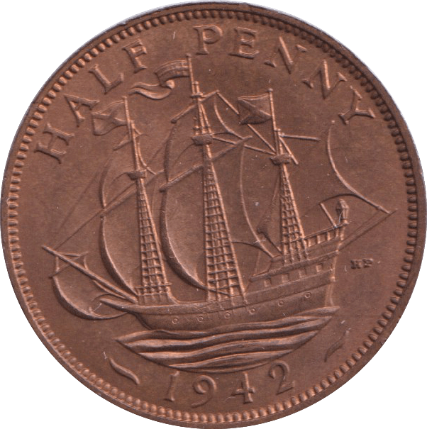 1942 HALFPENNY ( BU ) - HALFPENNY - Cambridgeshire Coins