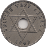 1942 PENNY BRITISH WEST AFRICA - WORLD COINS - Cambridgeshire Coins