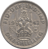 1942 SHILLING ( AUNC ) - SHILLING - Cambridgeshire Coins