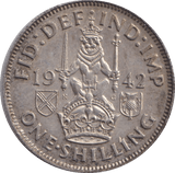 1942 SHILLING ( AUNC ) - SHILLING - Cambridgeshire Coins