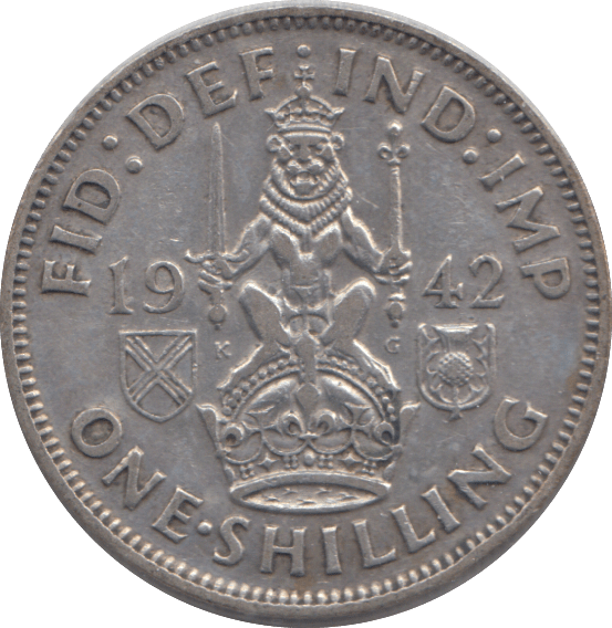 1942 SHILLING ( EF ) - SHILLING - Cambridgeshire Coins