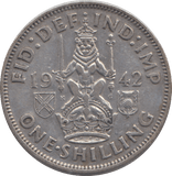 1942 SHILLING ( EF ) - SHILLING - Cambridgeshire Coins