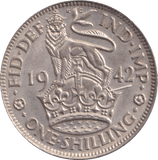 1942 SHILLING ( EF ) - SHILLING - Cambridgeshire Coins