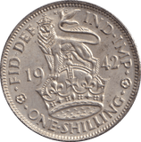 1942 SHILLING ( EF ) - SHILLING - Cambridgeshire Coins