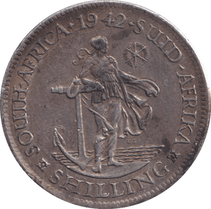 1942 SHILLING SOUTH AFRICA - WORLD COINS - Cambridgeshire Coins