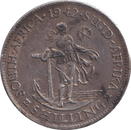 1942 SHILLING SOUTH AFRICA - WORLD COINS - Cambridgeshire Coins