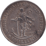 1942 SHILLING SOUTH AFRICA - WORLD COINS - Cambridgeshire Coins