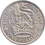 1942 SHILLING ( UNC ) ENGLISH - SHILLING - Cambridgeshire Coins