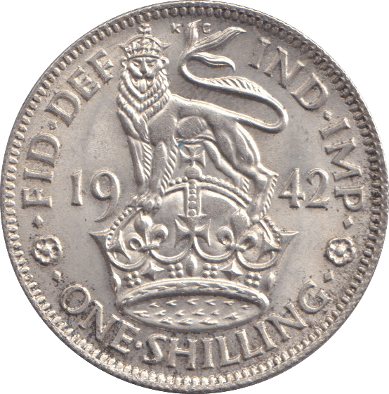 1942 SHILLING ( UNC ) - SHILLING - Cambridgeshire Coins