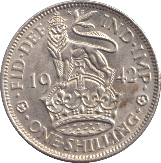 1942 SHILLING ( UNC ) - SHILLING - Cambridgeshire Coins