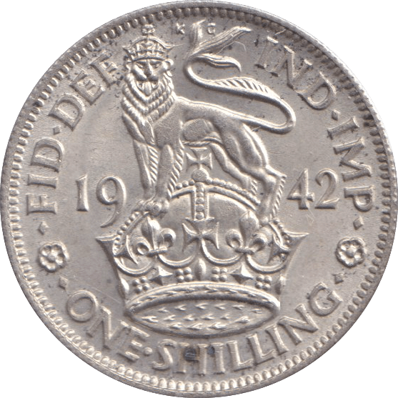 1942 SHILLING ( UNC ) - SHILLING - Cambridgeshire Coins