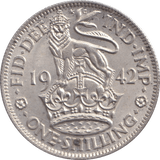 1942 SHILLING ( UNC ) - SHILLING - Cambridgeshire Coins