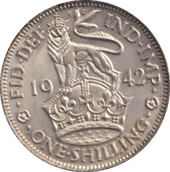 1942 SHILLING ( UNC ) - SHILLING - Cambridgeshire Coins