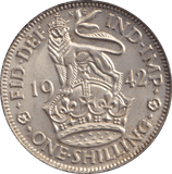 1942 SHILLING ( UNC ) - SHILLING - Cambridgeshire Coins