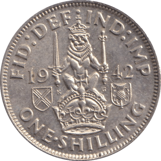 1942 SHILLING ( UNC ) - SHILLING - Cambridgeshire Coins