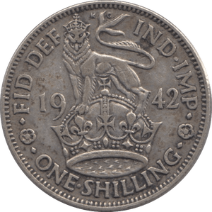 1942 SHILLING ( VF ) ENGLAND - Shilling - Cambridgeshire Coins