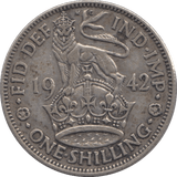 1942 SHILLING ( VF ) ENGLAND - Shilling - Cambridgeshire Coins