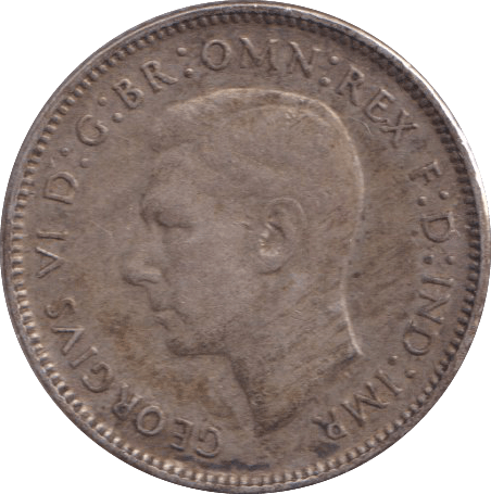 1942 SILVER AUSTRALIA SIX PENCE - SILVER WORLD COINS - Cambridgeshire Coins