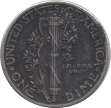 1942 SILVER DIME USA - SILVER WORLD COINS - Cambridgeshire Coins
