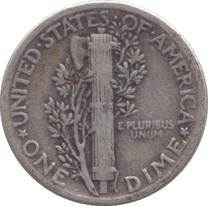 1942 SILVER DIME USA - SILVER WORLD COINS - Cambridgeshire Coins