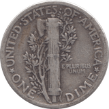 1942 SILVER DIME USA - SILVER WORLD COINS - Cambridgeshire Coins