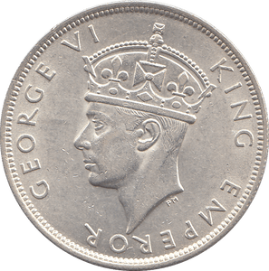 1942 SILVER HALF CROWN SOUTHERN RHODESIA - SILVER WORLD COINS - Cambridgeshire Coins