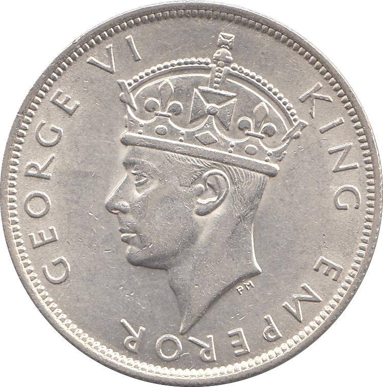 1942 SILVER HALF CROWN SOUTHERN RHODESIA - SILVER WORLD COINS - Cambridgeshire Coins
