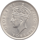 1942 SILVER HALF CROWN SOUTHERN RHODESIA - SILVER WORLD COINS - Cambridgeshire Coins
