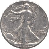 1942 SILVER HALF DOLLAR USA - SILVER WORLD COINS - Cambridgeshire Coins