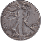 1942 SILVER HALF DOLLAR USA - SILVER WORLD COINS - Cambridgeshire Coins