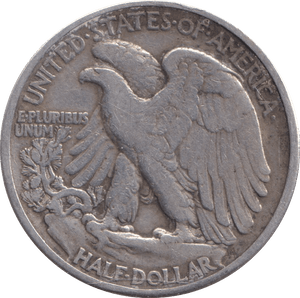 1942 SILVER HALF DOLLAR USA - SILVER WORLD COINS - Cambridgeshire Coins
