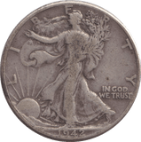 1942 SILVER HALF DOLLAR USA - WORLD COINS - Cambridgeshire Coins