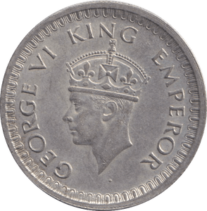1942 SILVER HALF RUPEE INDIA - WORLD COINS - Cambridgeshire Coins