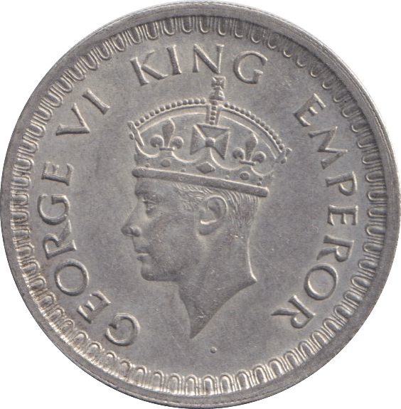 1942 SILVER HALF RUPEE INDIA - WORLD COINS - Cambridgeshire Coins