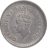 1942 SILVER HALF RUPEE INDIA - WORLD COINS - Cambridgeshire Coins