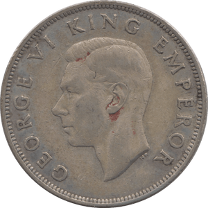 1942 SILVER HALFCROWN NEW ZEALAND - SILVER WORLD COINS - Cambridgeshire Coins