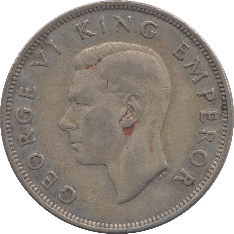 1942 SILVER HALFCROWN NEW ZEALAND - SILVER WORLD COINS - Cambridgeshire Coins