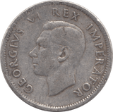 1942 SILVER ONE SHILLING SOUTH AFRICA - SILVER WORLD COINS - Cambridgeshire Coins
