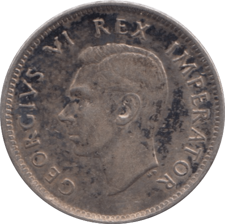 1942 SILVER SIXPENCE SOUTH AFRICA - SILVER WORLD COINS - Cambridgeshire Coins