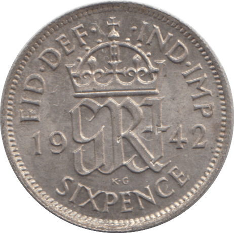 1942 SIXPENCE ( AUNC ) - SIXPENCE - Cambridgeshire Coins