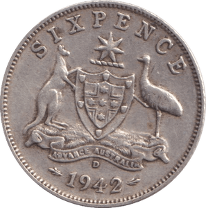 1942 SIXPENCE AUSTRIA - SILVER WORLD COINS - Cambridgeshire Coins