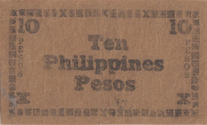 1942 TEN PESOS BANKNOTE PHILIPPINES REF 506 - WORLD BANKNOTES - Cambridgeshire Coins