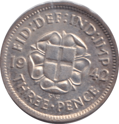 1942 THREEPENCE ( EF ) - THREEPENCE - Cambridgeshire Coins