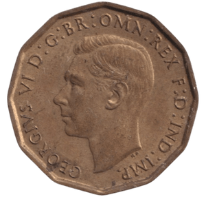 1942 THREEPENCE ( EF ) - THREEPENCE - Cambridgeshire Coins