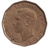 1942 THREEPENCE ( EF ) - THREEPENCE - Cambridgeshire Coins