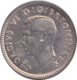 1942 THREEPENCE ( EF ) - THREEPENCE - Cambridgeshire Coins