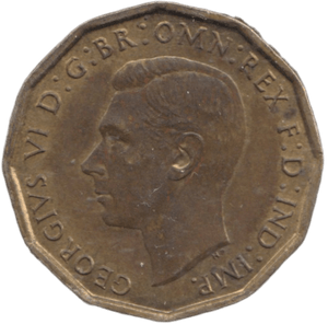 1942 THREEPENCE ( EF ) - THREEPENCE - Cambridgeshire Coins