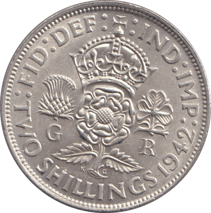 1942 TWO SHILLINGS ( UNC ) - TWO SHILLINGS - Cambridgeshire Coins